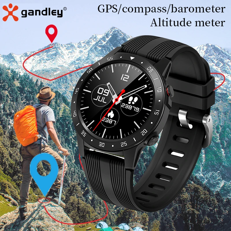 

Смарт-часы мужские/женские с GPS, фитнес-трекер GandlEy M5, пульсометр для XiaoMi/Android/IOS, 2021