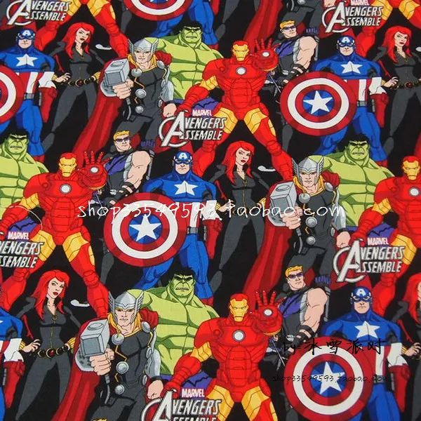 140X100 см Marvel супер герой мстители хлопок пятностойкая ткань для девочки пошив одежды пэчворк DIY шитье