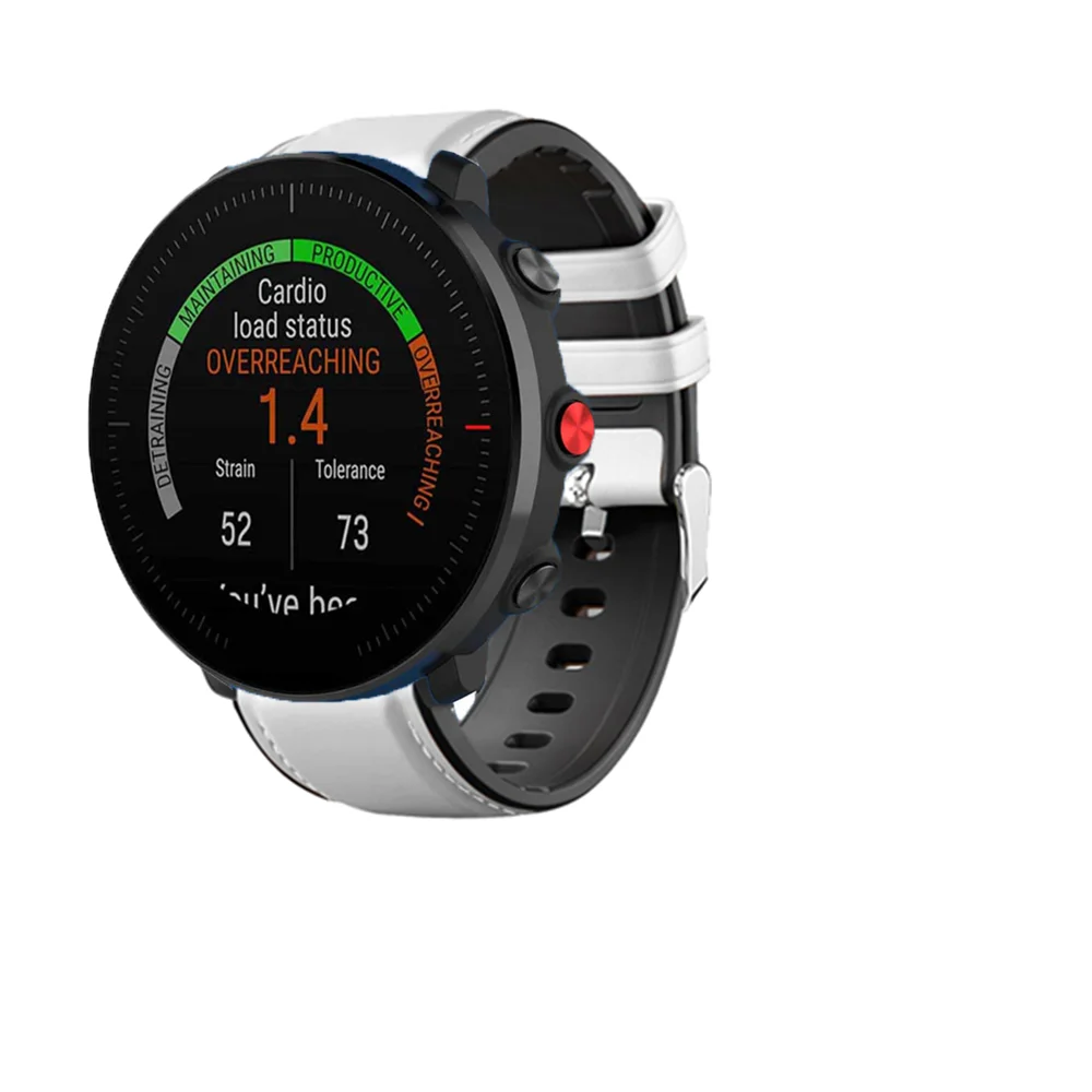 FIFATA 22 мм кожа+ силиконовый двухслойный ремешок для часов Polar Vantage M спортивные часы браслет для Huami Amazfit GTR часы