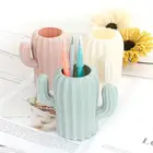 Милые искусственные вазы, домашний декоративный антикерамический кактус, Свадебный декор, Небьющийся Настольный Органайзер
