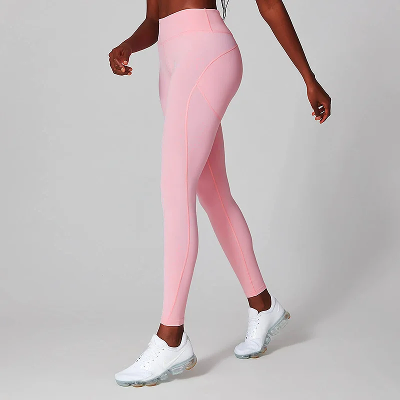 

Peach Hip-lifting fitness pants elastic quick-drying tight running sports base yoga pants wear thin women