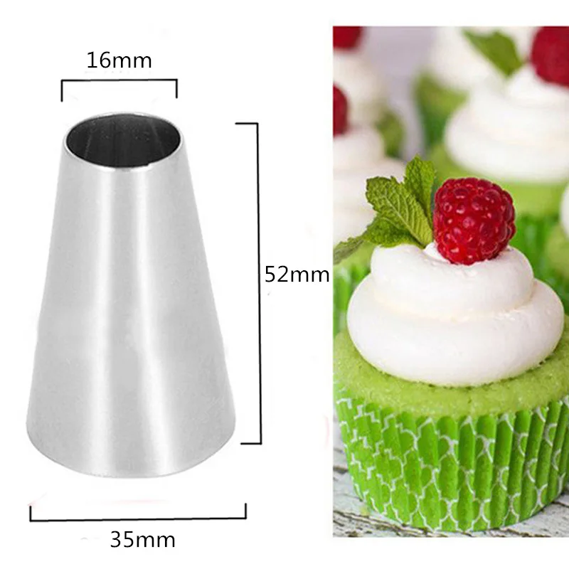 #807 Round Icing Piping Nozzles For Cake Decorating Tools DIY Cupcake Macaron Cookie Pastry Tips Baking Confectionery Equipment | Дом и сад