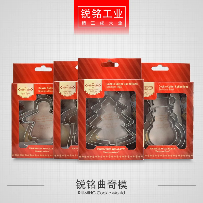 Четыре стиля снеговик форма для рождественского печенья Форма Пряничный