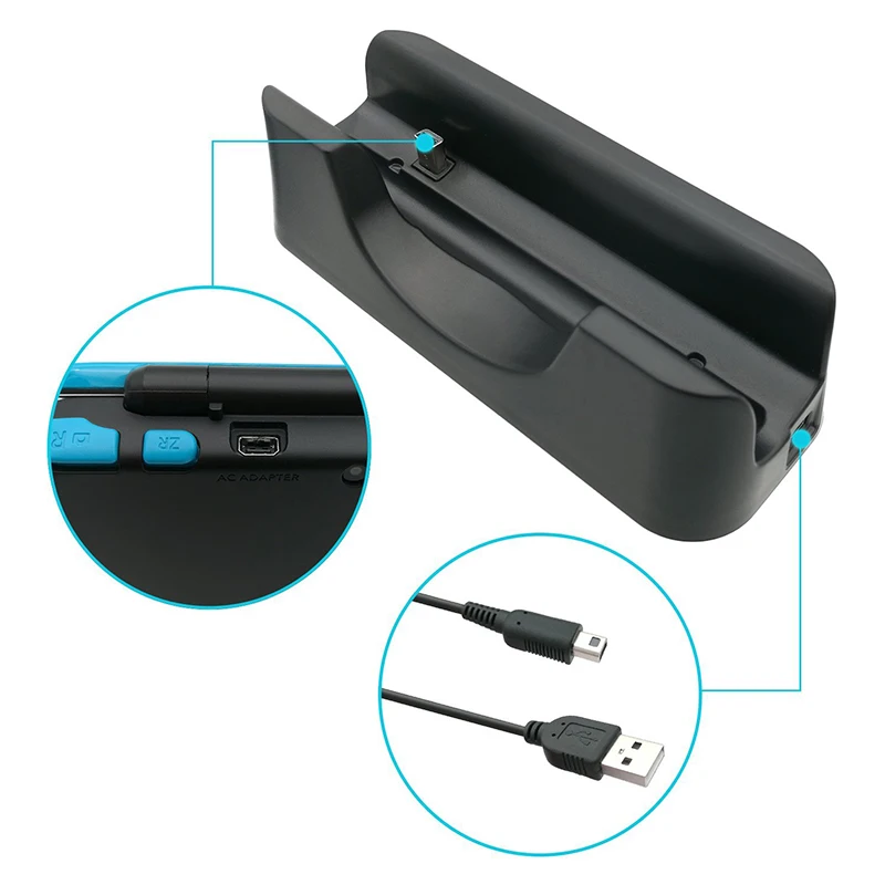 Nintend Game Accessories Charger Cradle New 2DS XL/LL Stand with Charging Cable For NEW Console Station | Электроника