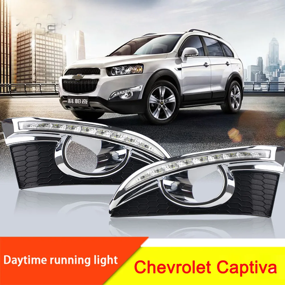 Автомобильные мигающие DRL Для Chevrolet Chevy Captiva 2011 2012 2013 2014 2015 2016 2017 дневные ходовые