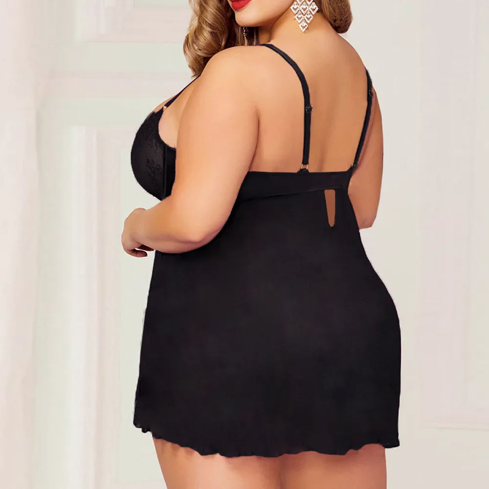

Women Babydoll Sexy Underwear Lace Sexy Lingerie Plus Size Hot Lenceria Mujer Backless Porno Langerie Nightdress Erotic Costumes