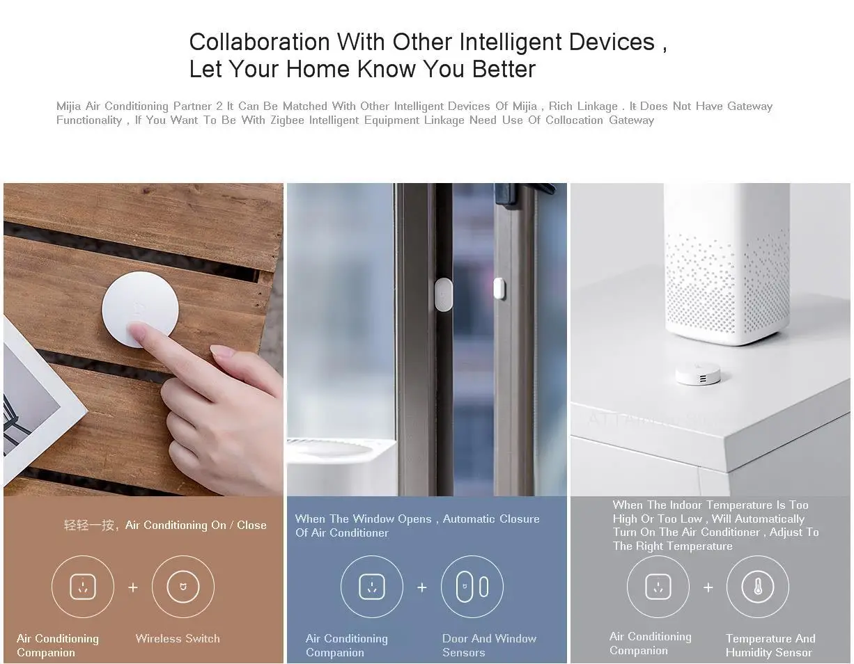 2019Xiaomi Mijia спутник кондиционирования воздуха 2 розетки для умного дома Mi Home APP