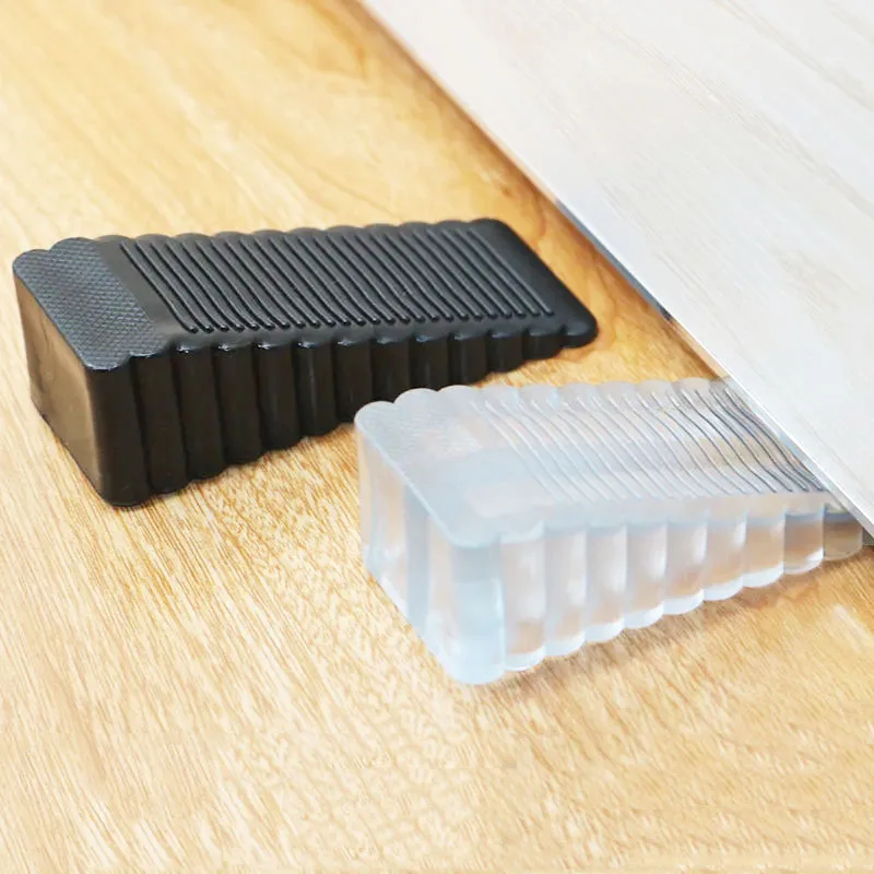 

4 Pieces/Lot Door Wedge Windproof Door Stopper PVC Material Wear Resistant Door Stopper Anti Pinch Non Slip Wedge Multicolor