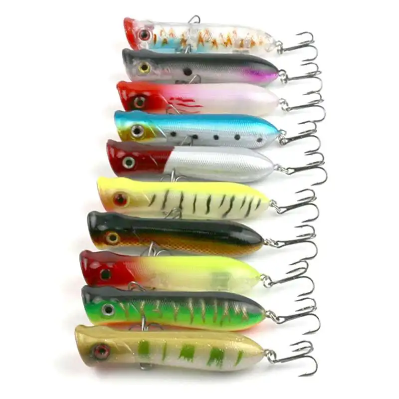 

10 pcs Fishing Lures Hard Bait per 80mm Plastic Sea Fishing Trolling & Boat Fishing Lure Fishing,