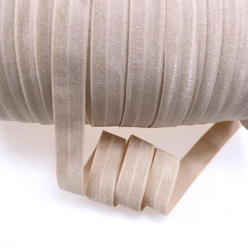 Эластичные однотонные резинки для волос 16 мм блестящие повязки платье с повязкой