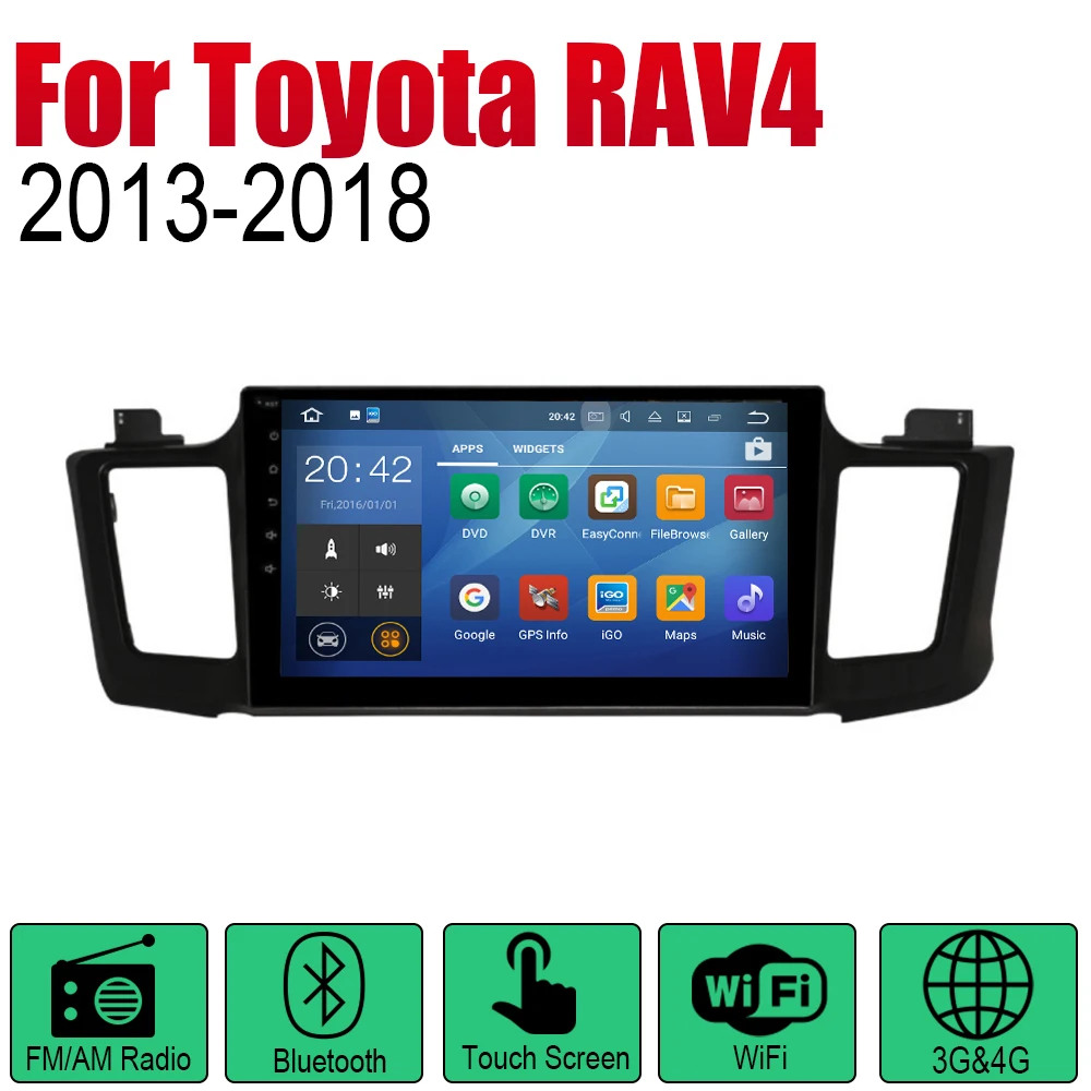 ZaiXi Авто Радио 2 Din Android Автомобильный плеер для Toyota RAV4 2013 ~ 2018 GPS Навигация BT Wifi
