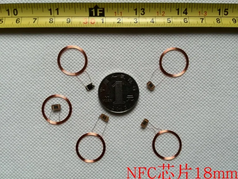 13.56MHz RFID Ф18mm ISO14443A COB Coil NFC Nta203 chip antenna 10pcs/Lot | Tag