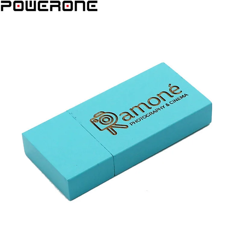 POWERONE 10 цветов (1 шт. Бесплатный Пользовательский логотип) USB 2 0 деревянный