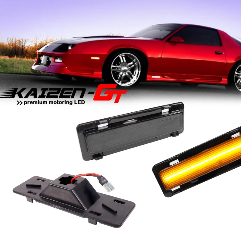 

Amber LED Car Front Side Marker Indicator Lights For 1982-1992 Chevy Camaro, For 1982-1992 Pontiac Firebird Turn Signal Lights