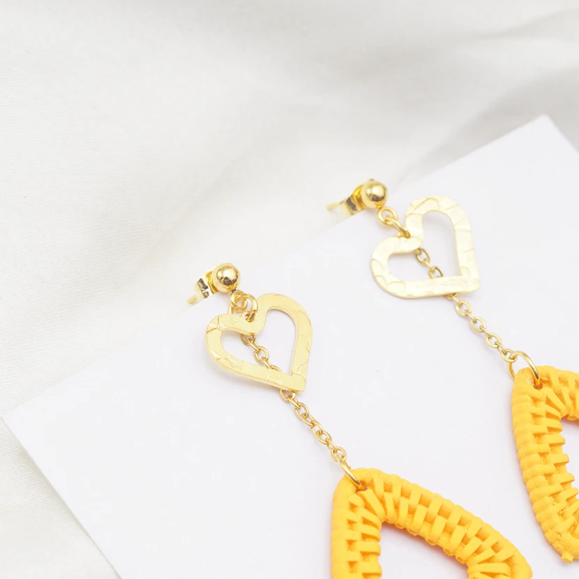 Треугольное подвесное сердечко серьги ювелирные изделия для женщин brincos aretes de mujer