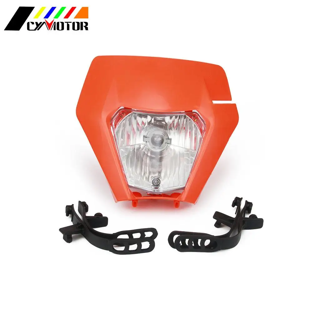 

Для KTM SX EXC XCF SX SXF XC EXC XCF SMR CR YZF DRZ супермото 125 150 250 350 450 530 мотоцикл S2 головной светильник налобный фонарь
