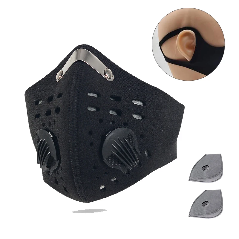 1 шт. губчатая Пылезащитная маска-респиратор с дыхательным клапаном