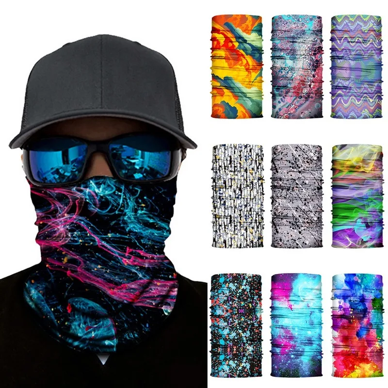 

High Elastic Camouflage Seamless Bandana Buffs Neck Gaiter Headband Men Women Scarf Cycling Fishing Balaclava Tube Face Shield