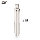 Dandkey 10 шт.лот, металлический пустой откидной ключ с дистанционным управлением, тип лезвия #15 для Hyundai, Kia, Suzuki, Jeep, Chevrolet