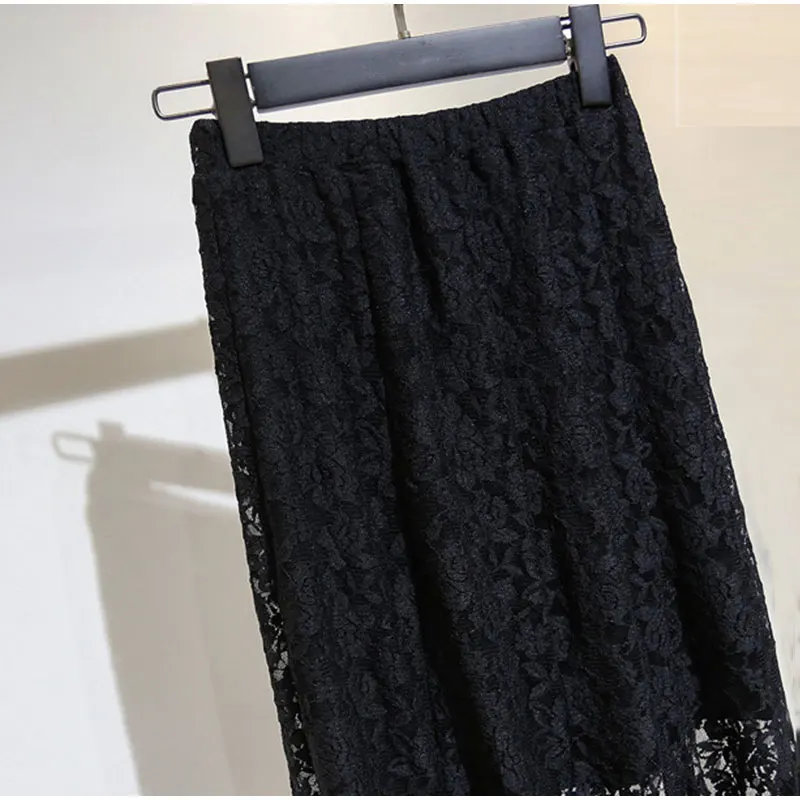 Весенняя элегантная облегающая кружевная Лоскутная сетчатая юбка русалки