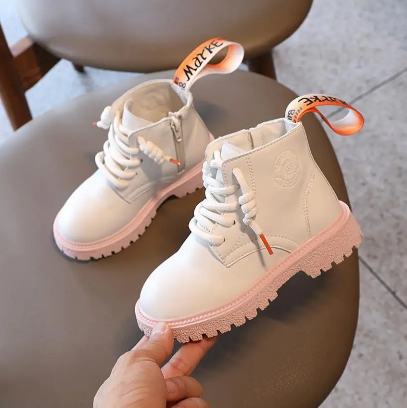 

Children's boots Fashion Leather Single Boots For Boys Girls Kids Martin Boots Shoes Casual Soft Children Baby Toddler Shoes