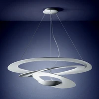nordic pirce micro suspension light white pendant light cyclotron suspension lustre for living room bedroom kitchen island lamp