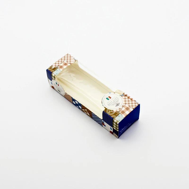 50 шт. рулонные коробки для торта маленькая коробка макарон с окном итальянский