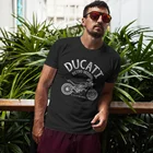 Футболка Ducati в стиле ретро, Мужская футболка в стиле Харадзюку, футболка с коротким рукавом