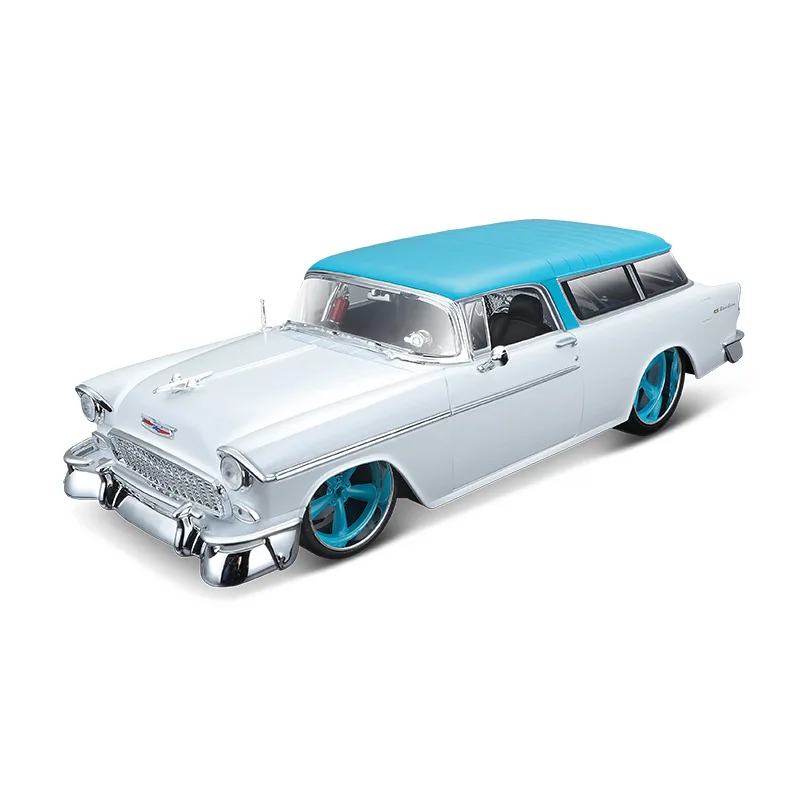 Винтажная модель автомобиля Maisto Игрушечная из сплава с имитацией 1:18 для chevrolet NOMAD