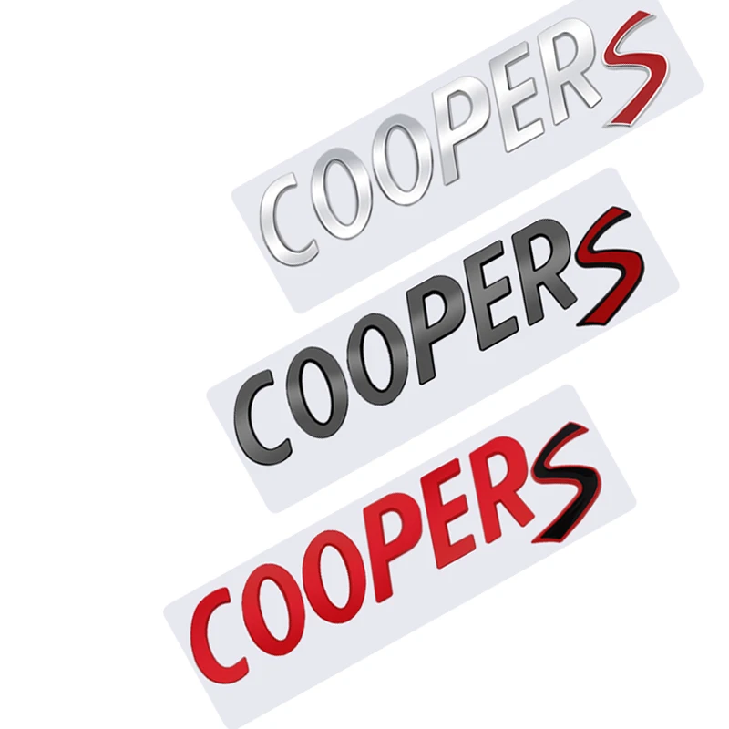 Металлические 3D наклейки эмблема для кузова автомобиля Mini Cooper S F56 R57 R58 R50 R53 R56 R60 F55