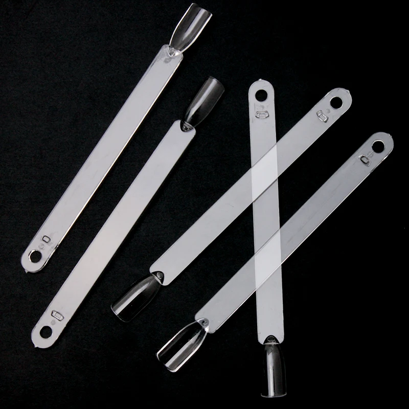 

50 Tips False Nail Tips Color Card Practice Display Tools Transparent White Buckle Ring Manicure Nail Art Tool