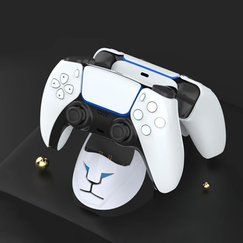 

Controller Charger Station, Charging Station for DualSense Controller,Compatible w/ PS5 Dual Controller Charging Stand