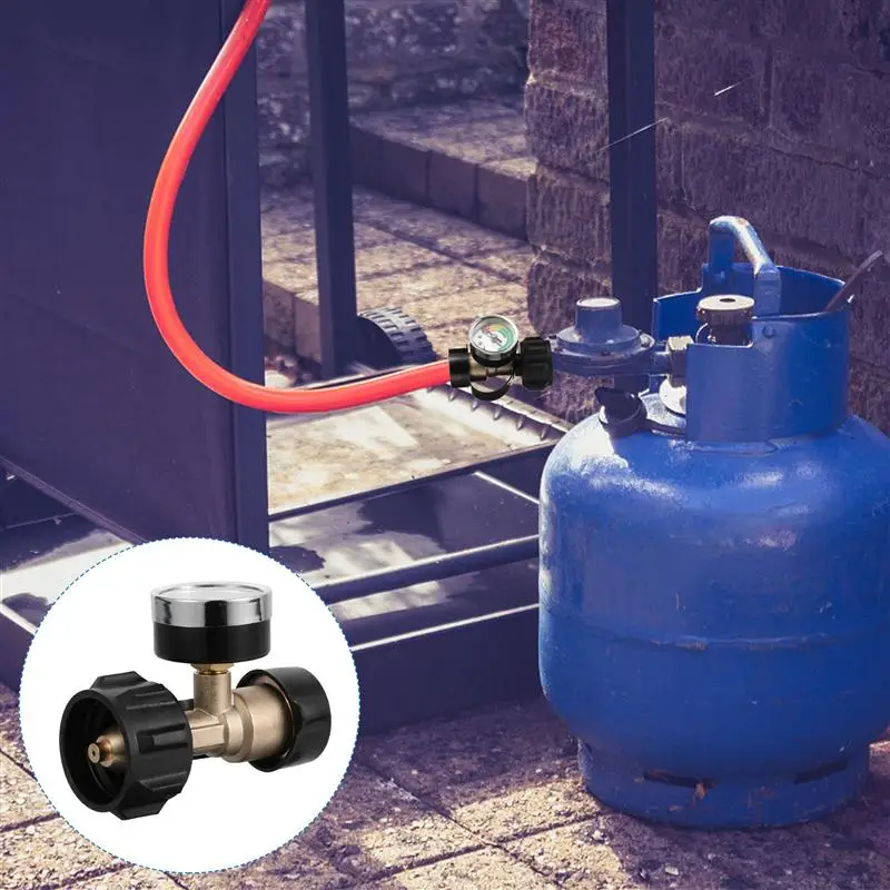 

1PC Propane Tank Adapter Practical Durable Propane Tank Gauge Gas Tank Connector