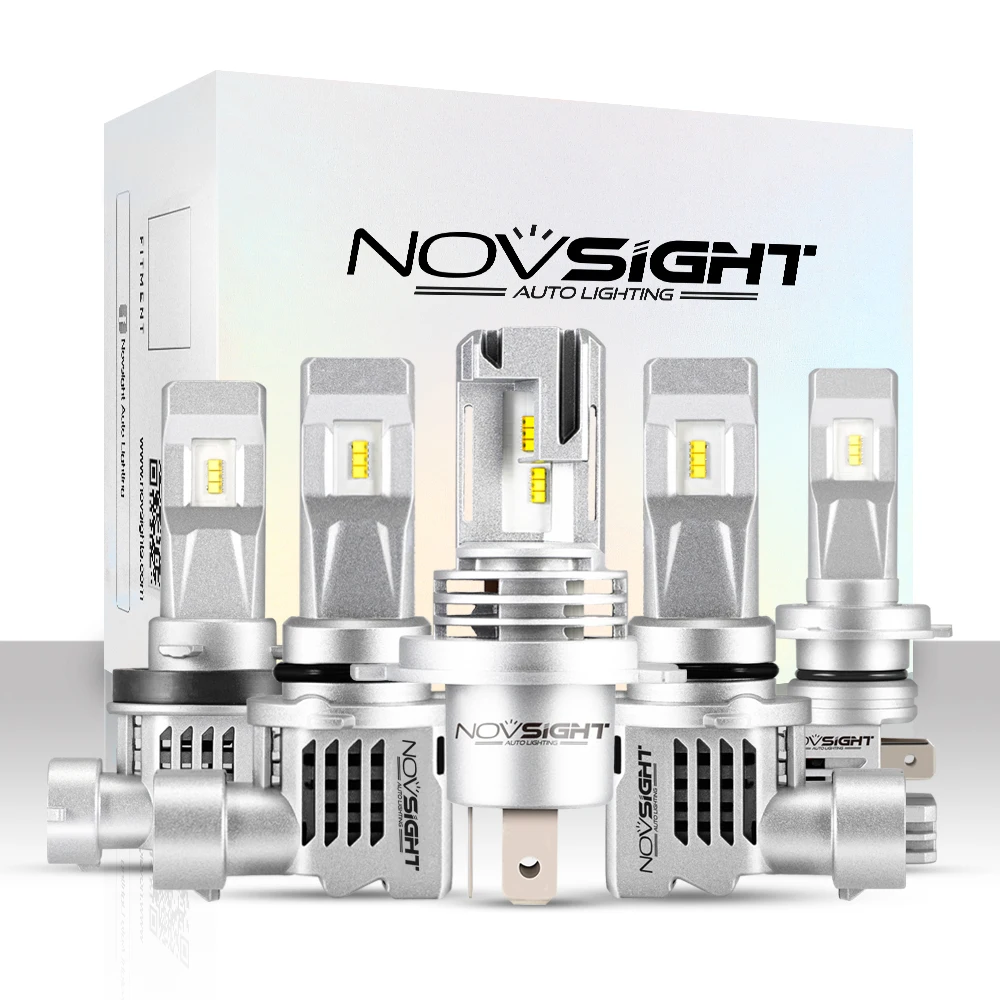 Светодиодная автомобильная лампа NOVSIGHT H7 12 В H11 H4 9005 9006 55 Вт HB3 HB4 H1 H3 Автомобильная