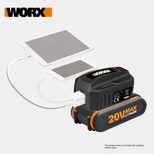 new arrival WORX 20V usb charger bank connector of 20V battery WA4009 FIT all the worx 20V battery as the pic show