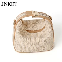 jnket new summer womens shoulder bag handmade woven straw bag crossbody bags fashion sling bag travel handbag