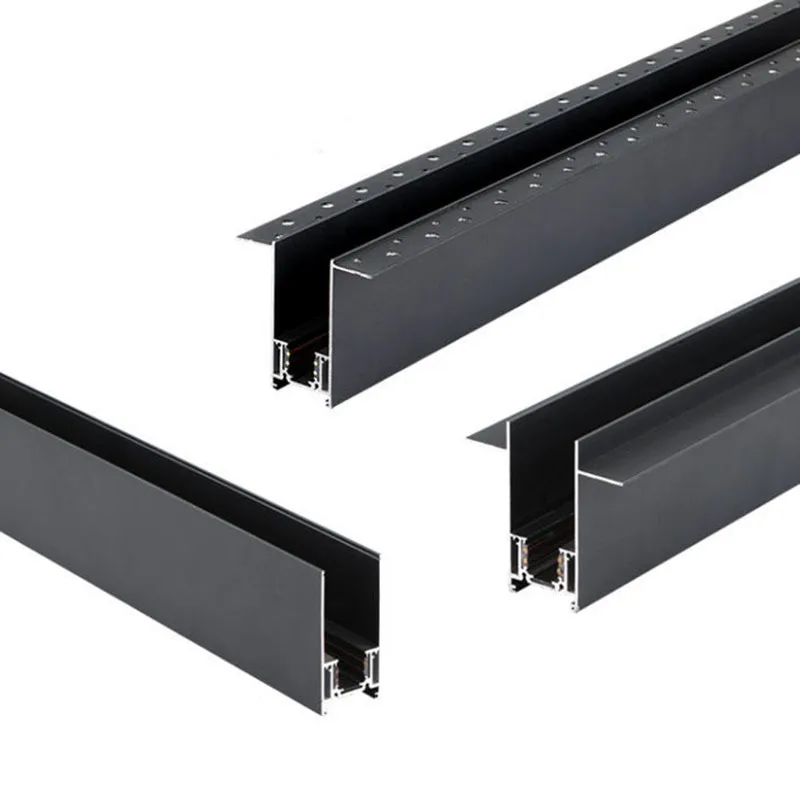 

20 35 Model 48V 4 Wire Magnetic Track Embedded Surface ,Concealed ,Mount 3 Styles Flat Copper Power Supply On Both Sides