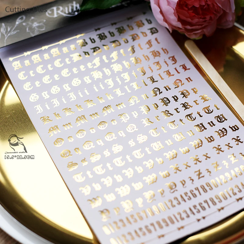 2019 золотой цвет горячего тиснения Фольга Снежинка буквы натирать для