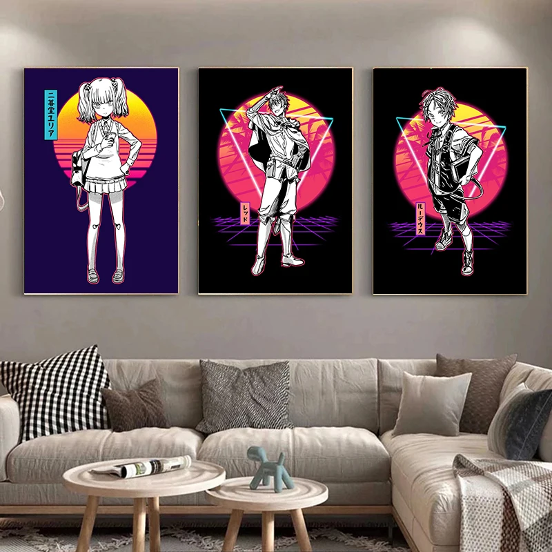 

Abstract Japanese Anime Poster and Print Pictures Painting Cartoon Character Wall Art Canvas Paintings Home Decoration Posters