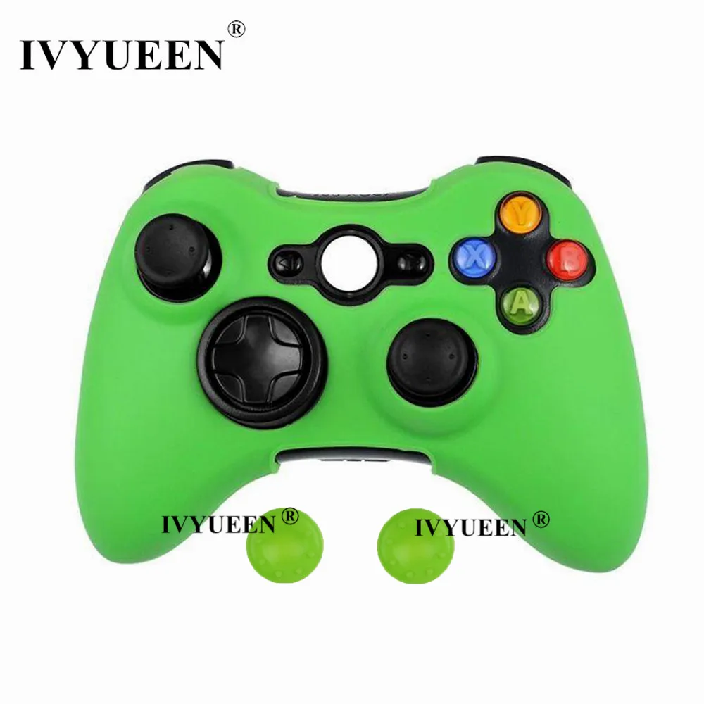 IVYUEEN 20 цветов мягкий силиконовый защитный чехол для microsoft Xbox 360 проводной/беспроводной контроллер аналоговые палочки крышки