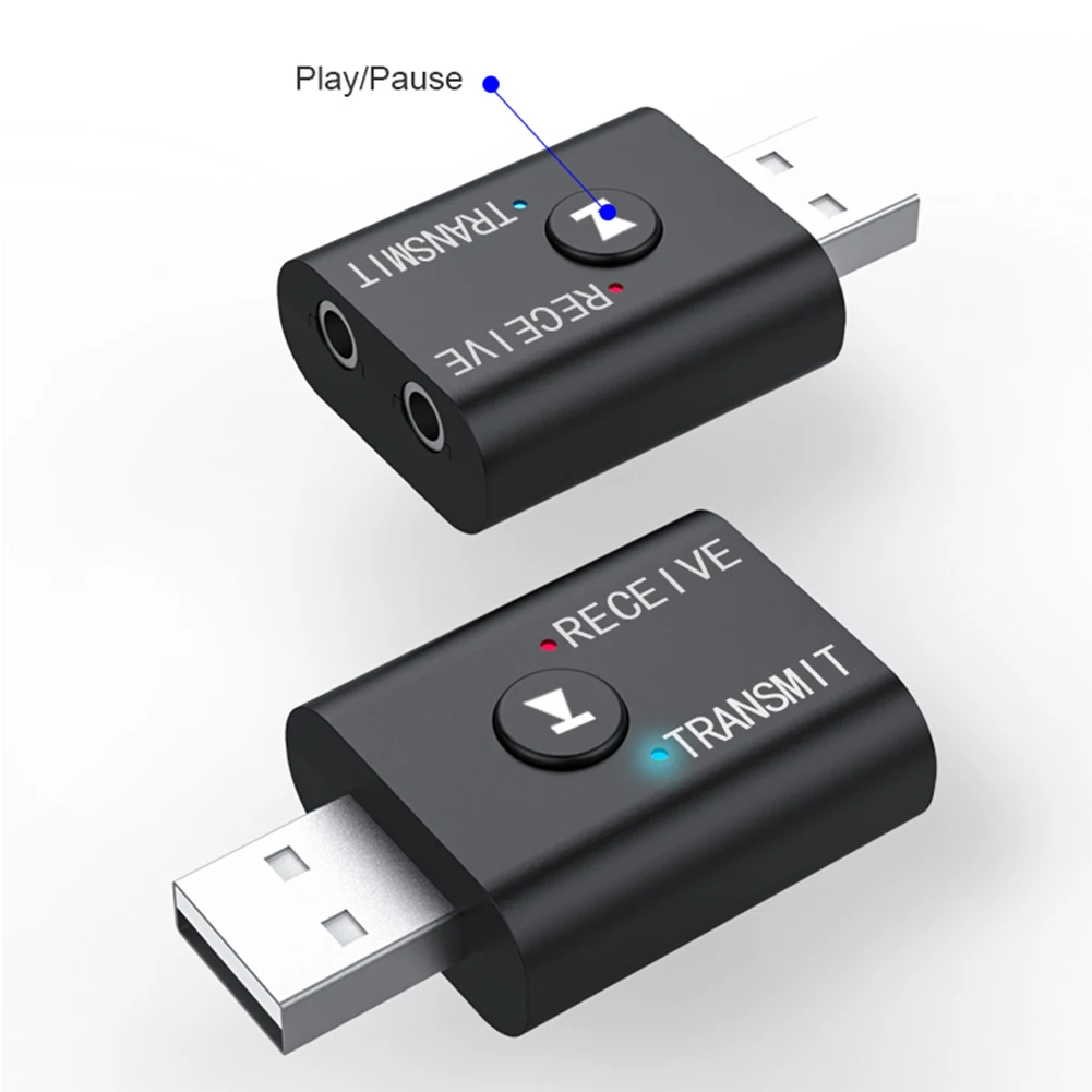 Bluetooth 5 0 аудиоприемник передатчик 2 в 1 RCA 3 мм Jack AUX Стерео музыка USB беспроводной
