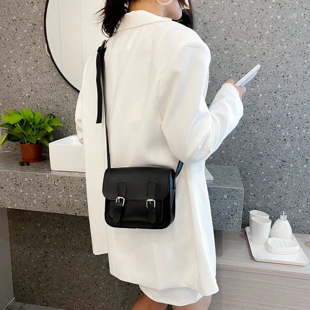 

Multi-functional Female Festival Gifts Mini Women Shoulder Bag Hit Color PU Purse Travel Square Crossbody Phone Bags