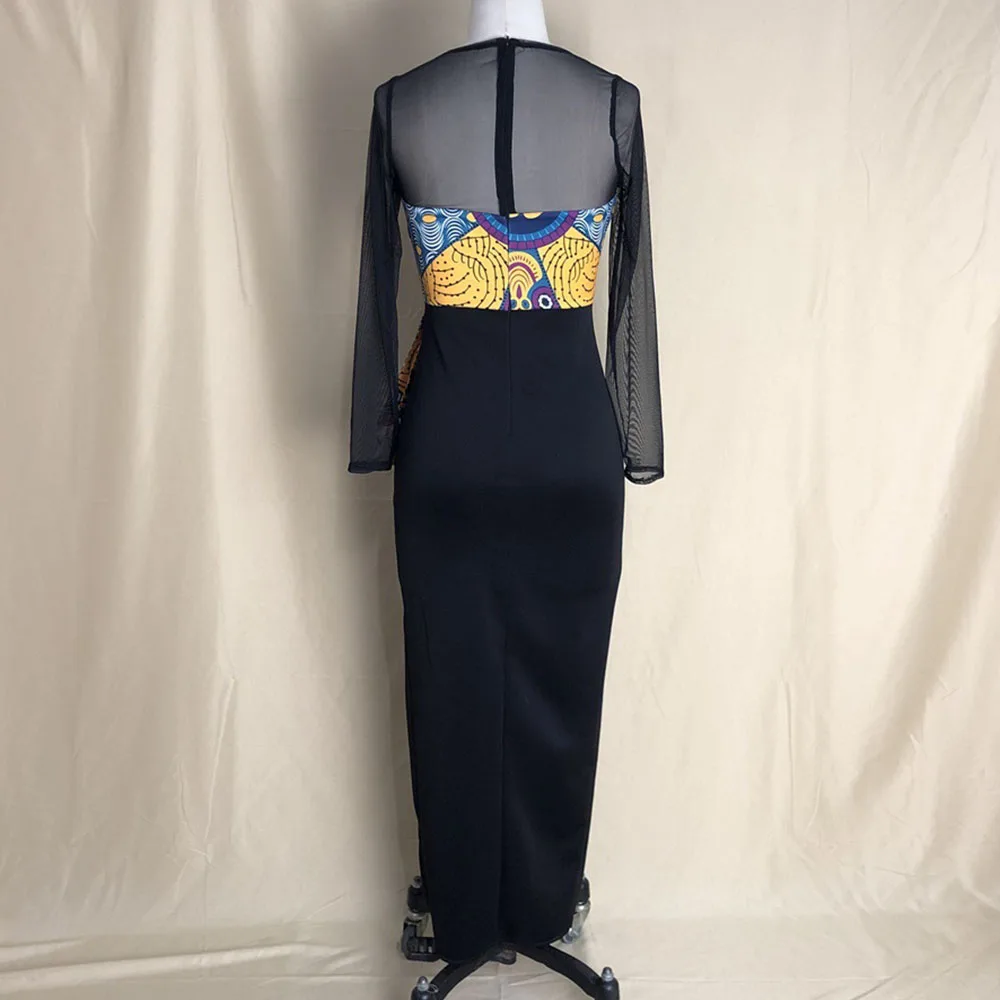 Прозрачные сексуальные черные вечерние платья для женщин 2020 весенне-летнее