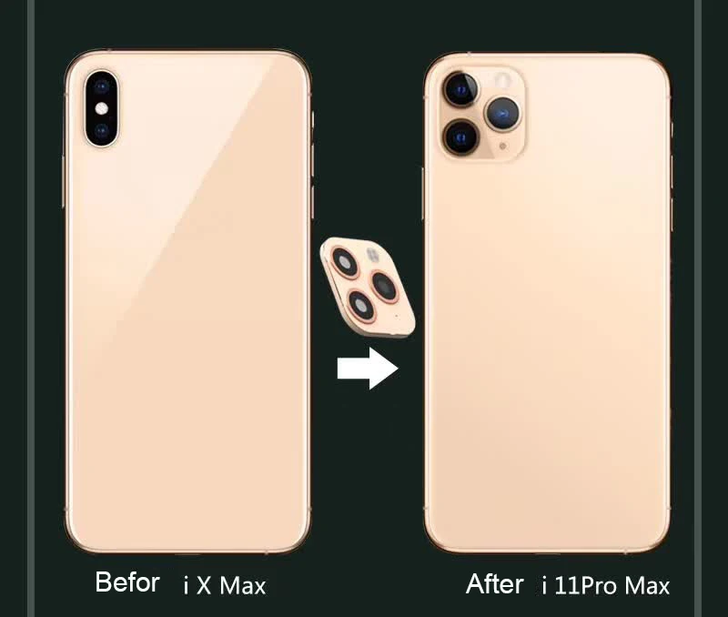 Для iPhone X XS Max чехол для 11 Pro объектива камеры Сменный Чехол защитный из