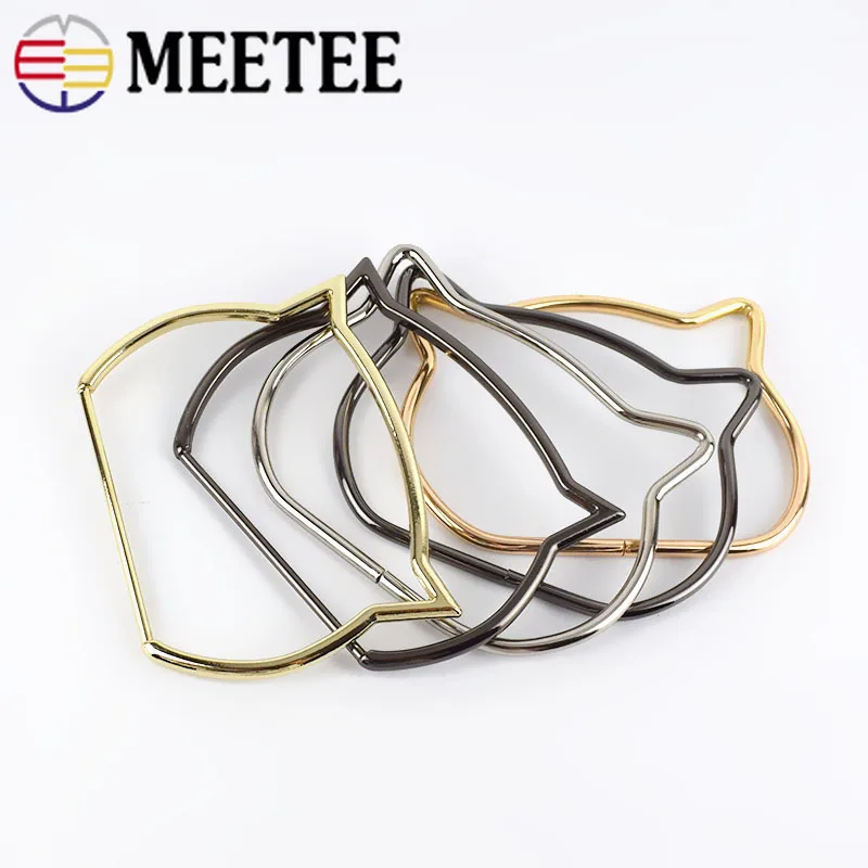 Meetee Ring Metal Bag Handles Buckles For Women Handbag Purse Lock Decoration Clasp Handle Connector DIY Accessories | Дом и сад