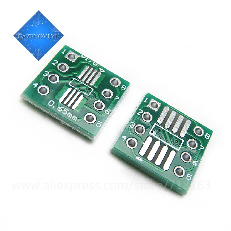 20 шт. / Лот TSSOP8 SSOP8 SOP-8 на DIP8 Плата для переноса печатной платы DIP Pin Board Pitch Adapter в наличии