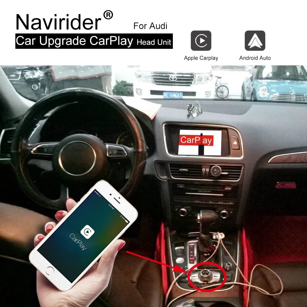 Обновленная автомобильная аудиосистема Airplay беспроводная Carplay Andriod авто для AUDI Q5
