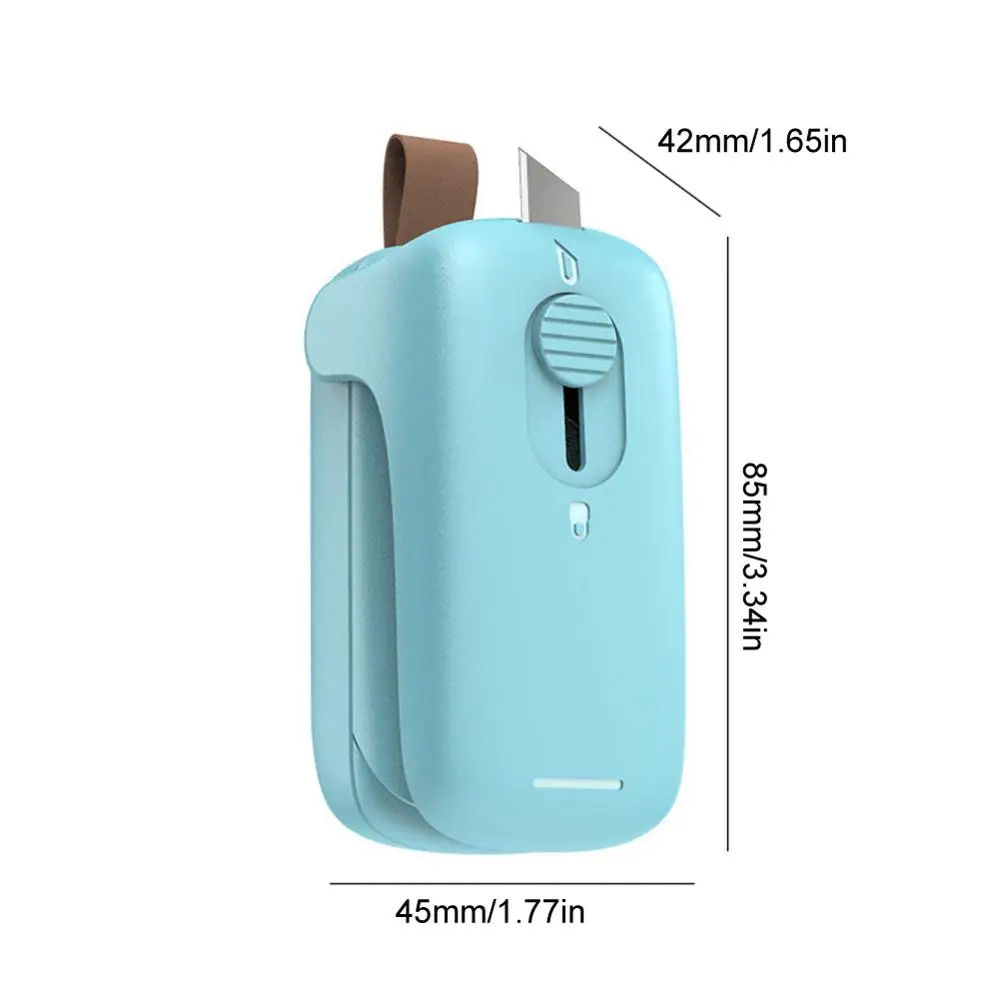 

Mini Heat Sealer Sealing Machine Portable Handheld Sealing Machines Snacks Bags 2-in-1 Fast Re-sealer with a Retractable Blade