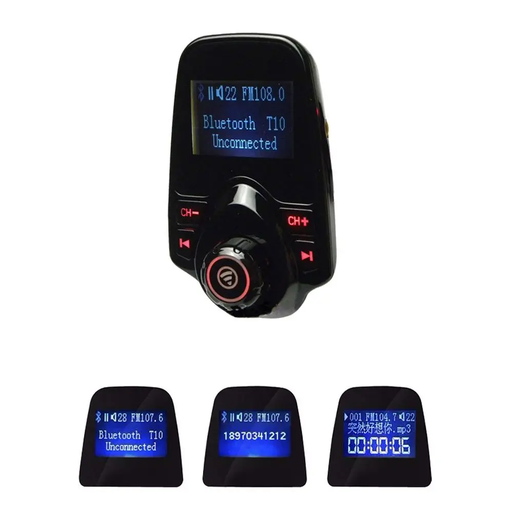 Автомобильный комплект Bluetooth громкой связи fm передатчик радиоприемник без