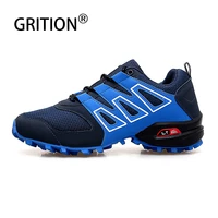 grition mens cycling shoes off road waterproof anti fall rider equipment low top motorcycle shoes breathable racing boot summer